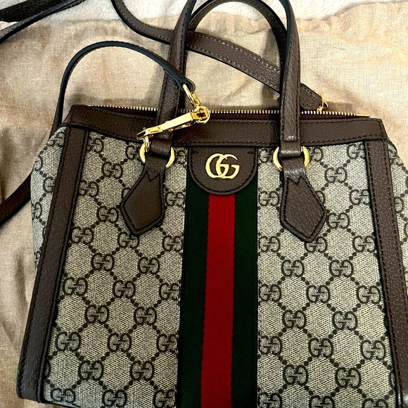 👜GUCCI Ophidia Small Tote Bag w/ Dust bag - Picture 1 of 5